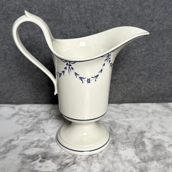 Villeroy & Boch Vieux Septfontaines 14 oz Water/Coffee Carafe Pitcher Blue White - Picture 1 of 8